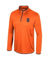 Men's Colosseum Orange Syracuse Wright Quarter-Zip Windshirt