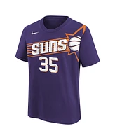 Big Boys Kevin Durant Purple Phoenix Suns Icon Name and Number T-shirt