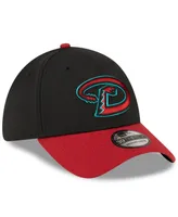 Men's New Era Black, Red Arizona Diamondbacks Road Team Classic 39THIRTY Flex Hat