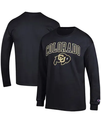 Men's Champion Black Colorado Buffaloes Arch Over Logo Long Sleeve T-shirt