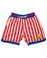 Men's Rings & Crwns Red, White Harlem Globetrotters Triple Double Shorts