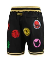 Men's Black The Avengers 60th Anniversary Basketball Shorts