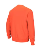 Men's Colosseum Orange Syracuse Arch and Logo Crew Neck Sweatshirt