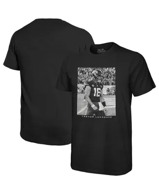 Men's Majestic Threads Trevor Lawrence Black Jacksonville Jaguars Oversized Player Image T-shirt