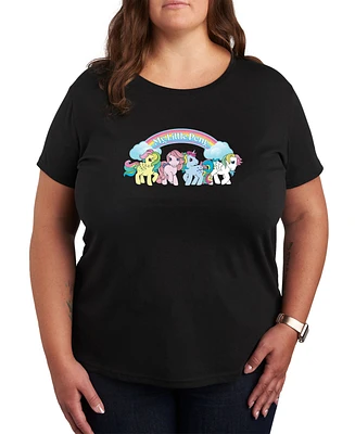 Hybrid Apparel Trendy Plus Size My Little Pony Graphic T-shirt