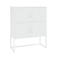 High board White 31.5"x13.8"x39.4" Steel