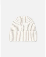 Unisex Solid Knit Hat Off White - Toddler Child