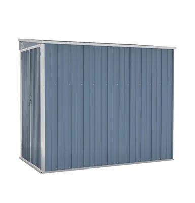 Wall-mounted Garden Shed Gray 46.5"x76.4"x70.1" Galvanized Steel