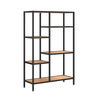 Book Shelf 31.5"x11.8"x47.2" Steel and Engineered Wood