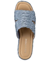 Sun + Stone Women's Olinkaa Woven Slide Espadrille Wedge Sandals, Created for Macy's