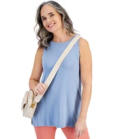 Style & Co Petite Boat-Neck Layering Sleeveless Tank Top, Created for Macy's