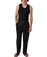 Cotton On Men's Linen Pleat Pants