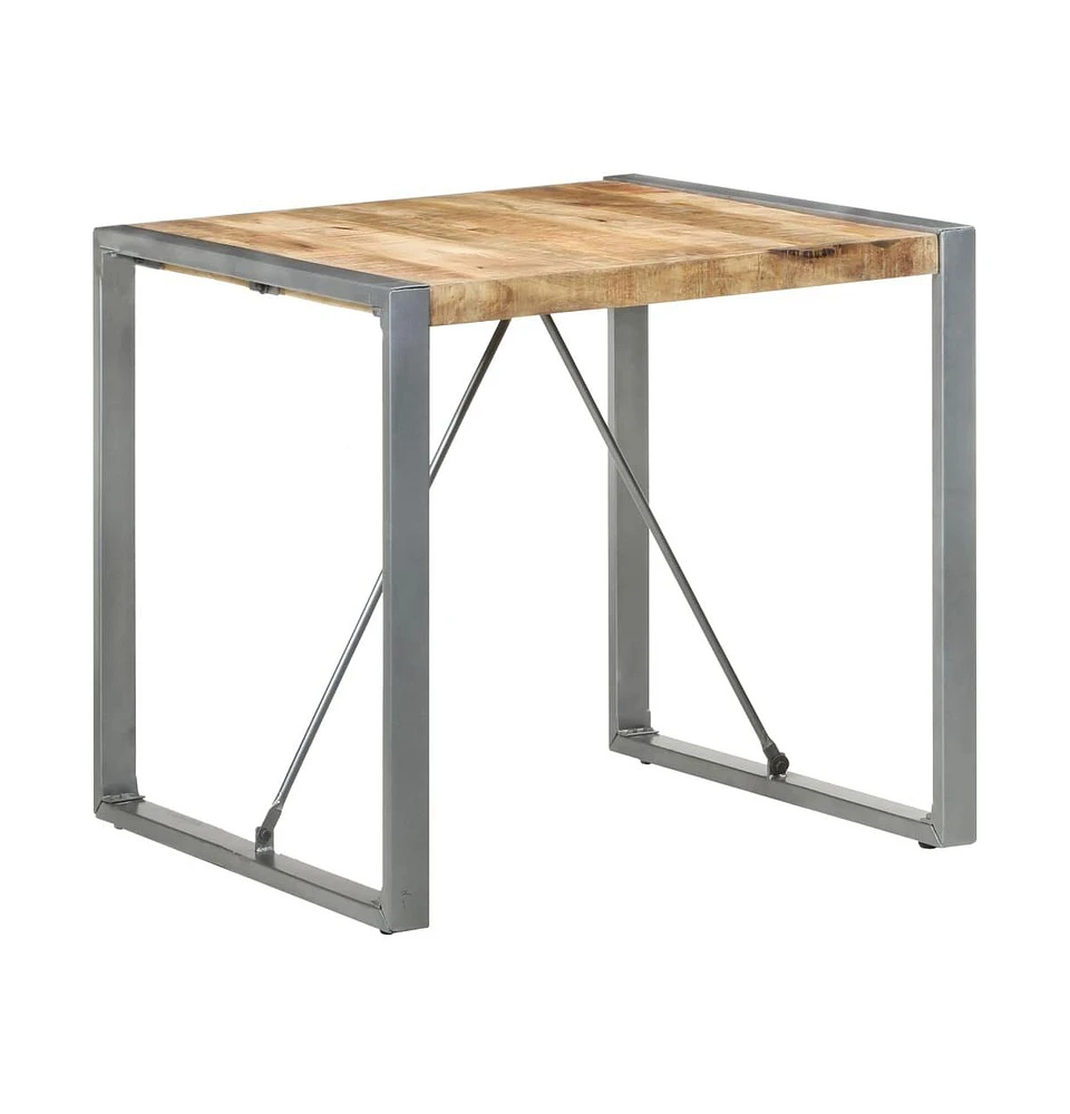 Dining Table 31.5"x31.5"x29.5" Rough Mango Wood