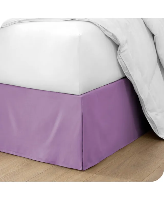 Bare Home Tailored 15 Pleated Bed skirt Twin