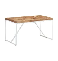 Dining Table 55.1"x27.6"x29.9" Solid Acacia and Mango Wood