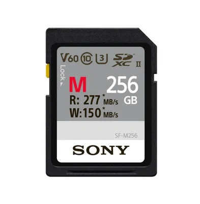 Sony 256Gb V60 Uhs-Ii M-Series Memory Card (Read 277 Mb/s Write 150 Mb/s)