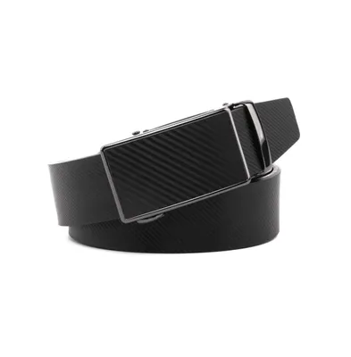 Men's Sliding Buckle Adjustable Leather Ratchet Belt