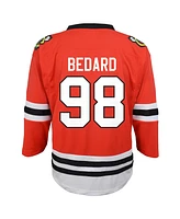 Toddler Boys and Girls Connor Bedard Red Chicago Blackhawks Home Replica Player Jersey