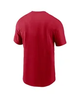 Men's Nike Christian McCaffrey Scarlet San Francisco 49ers Player Graphic T-shirt