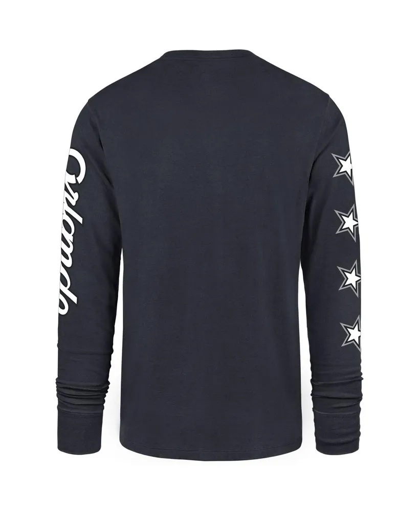 Men's '47 Brand Charcoal Orlando Magic 2023/24 City Edition Triplet Franklin Long Sleeve T-shirt