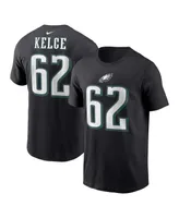 Men's Nike Jason Kelce Black Philadelphia Eagles Player Name and Number T-shirt