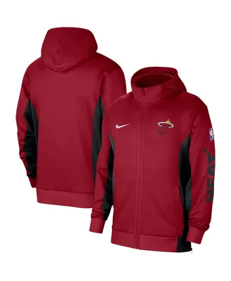 Men's Nike Red Miami Heat 2023/24 Authentic Showtime Full-Zip Hoodie