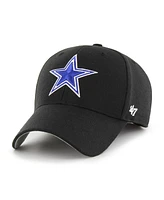 Men's '47 Brand Black Dallas Cowboys Mvp Adjustable Hat