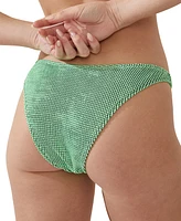 Cotton On Women's Textured High Side Brazilian Bikini Bottoms