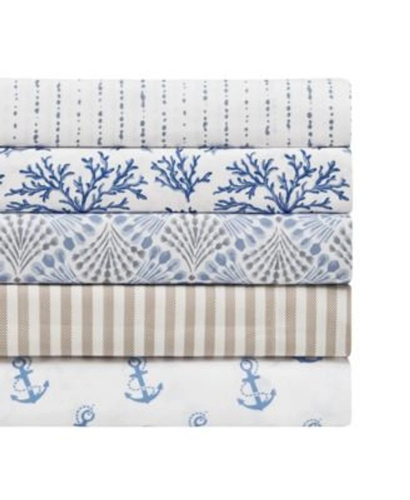 Sanders Coastal Printed Microfiber Sheet Sets