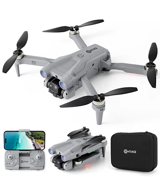 Contixo F21 Drone with 1080P Camera - Brushless Motor, Rc Foldable Quad copter Obstacle Avoidance, Follow Me, Altitude Hold, Headless Mode