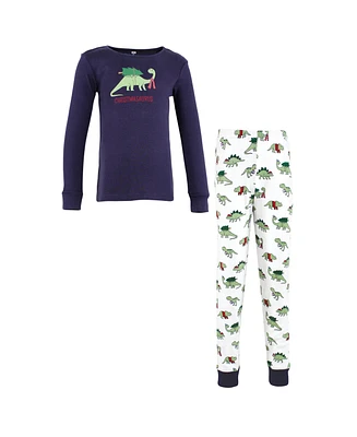 Hudson Baby Little Boys Cotton Pajama Set, Christmasaurus