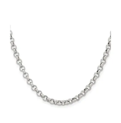 Chisel Stainless Steel Polished Rolo Chain Necklace
