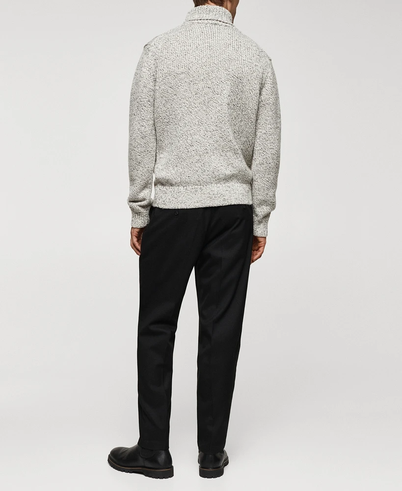 Mango Men's Wool Turtleneck Sweater