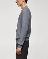 Mango Men's Knitted Braided Sweater