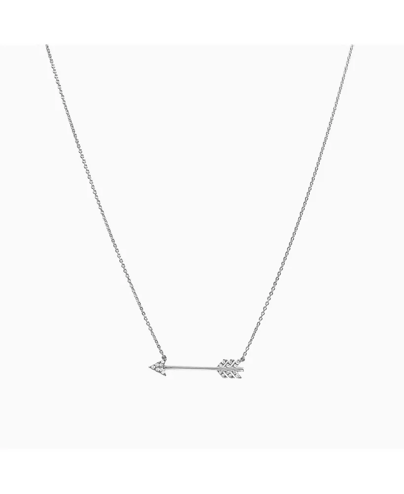 Bearfruit Jewelry Sterling Silver Chevron Arrow Pendant Necklace, 16"-17"