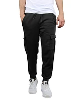 Blue Ice Men's Heavyweight Fleece-Lined Cargo Jogger Sweatpants