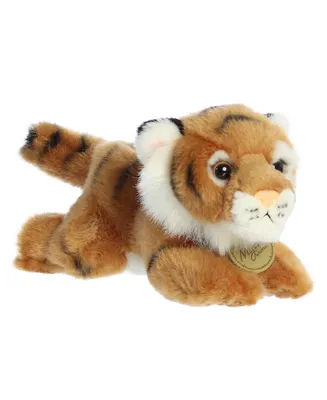 Aurora Small Bengal Tiger Miyoni Realistic Plush Toy Brown 8"