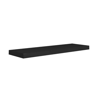 Floating Wall Shelf Black 31.5"x9.3"x1.5" Mdf