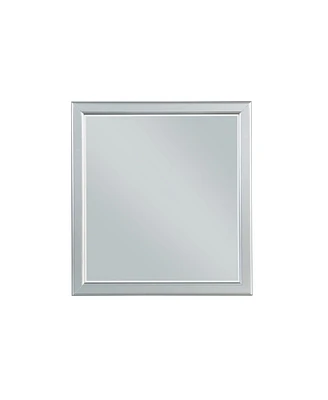 Simplie Fun Louis Philippe Mirror In Platinum