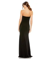 Women's Ieena Strapless Sweetheart Jersey Gown With Waist Detail