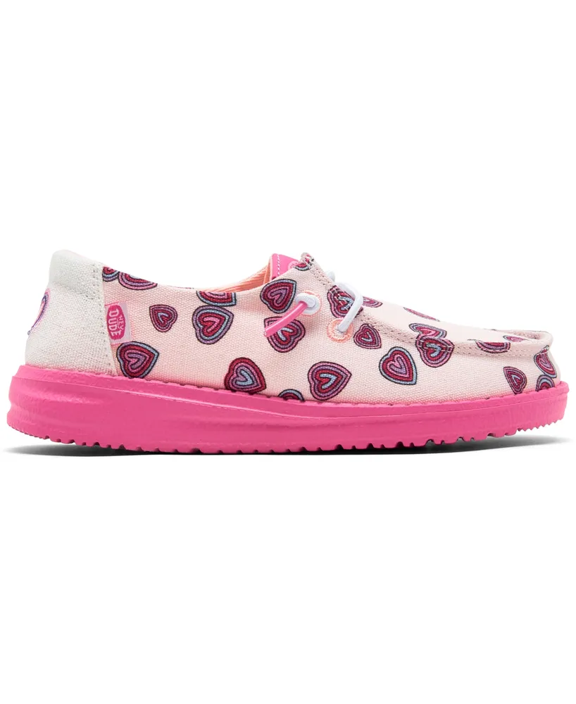 Hey Dude Toddler Girls Wendy Hearts Casual Moccasin Sneakers from Finish Line