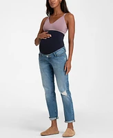 Seraphine Women's Maternity Ripped Boyfriend Jeans