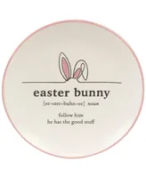 Certified International Easter Words Canape Plates, Set of 4