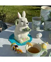 Certified International Easter Morning Figural Bunny Teapot