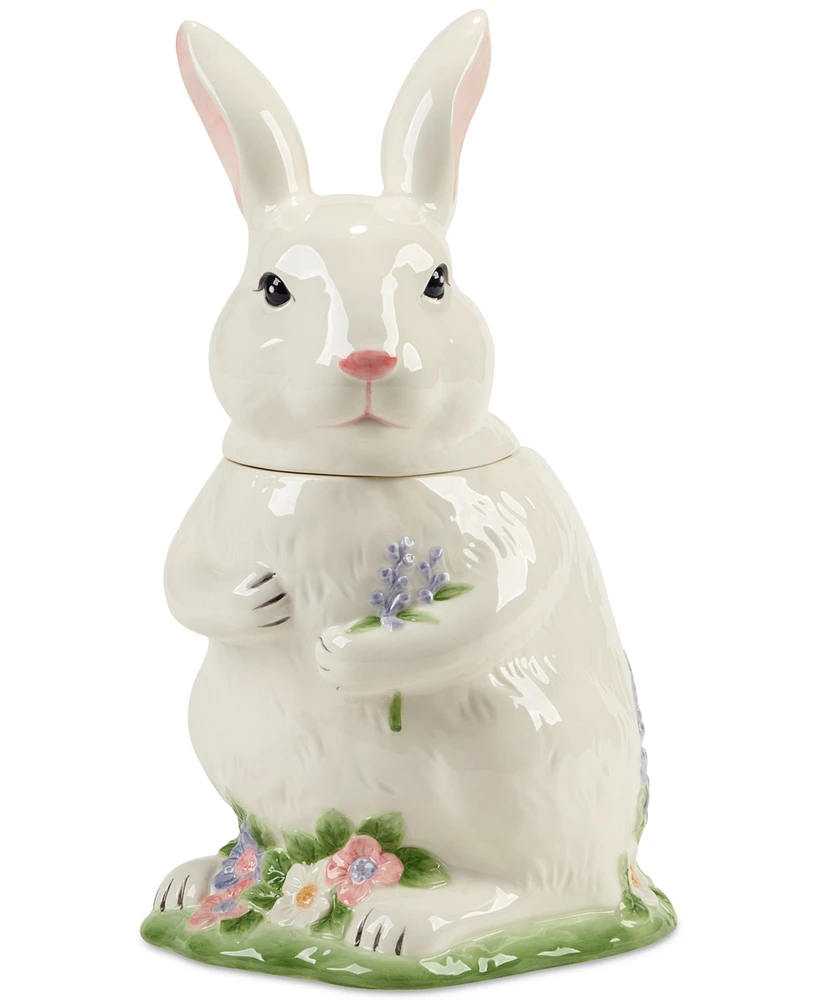 Certified International Easter Morning Figural Bunny Cookie Jar