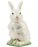 Certified International Easter Morning Figural Bunny Cookie Jar