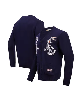 Men's Freeze Max Navy Looney Tunes Bugs Back to Back Cardigan