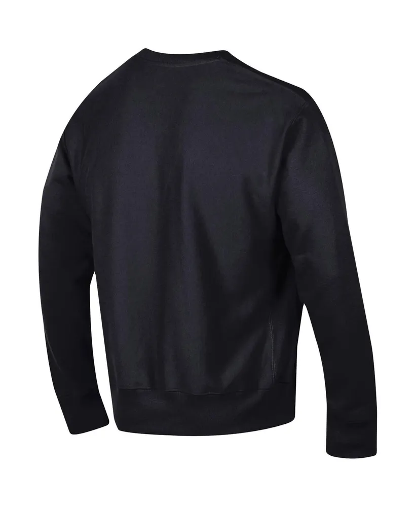 Men's Champion Black Cincinnati Bearcats Arch Reverse Weave Pullover Sweatshirt