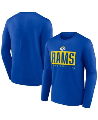Men's Fanatics Royal Los Angeles Rams Big and Tall Wordmark Long Sleeve T-shirt