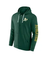 Men's Fanatics Green Oakland Athletics Offensive Line Up Full-Zip Hoodie